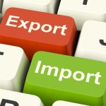Export And Import Keys Showing International Trade Or Global Com